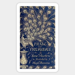 Pride And Prejudice Peacock Edition Book Cover Sticker